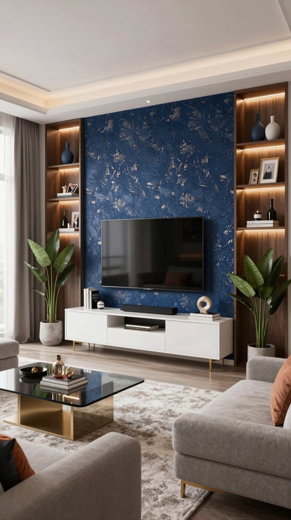 14 Luxury Living Room TV Wall Interior Design Ideas - Home Stylistica