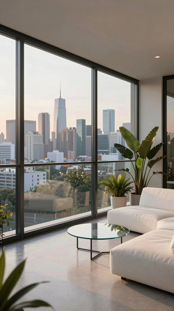 uninterrupted glass balcony views
