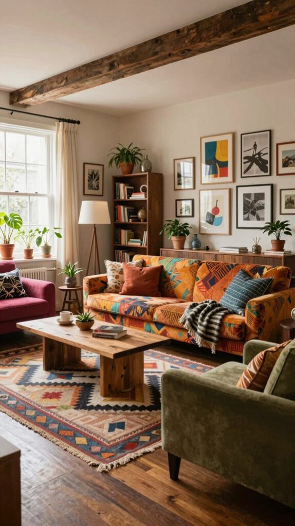unique and vibrant interiors