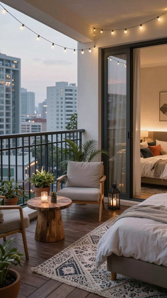 urban balcony retreat style