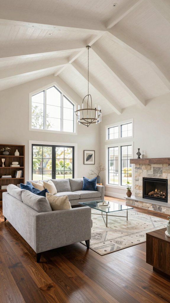 vaulted ceilings enhance elegance