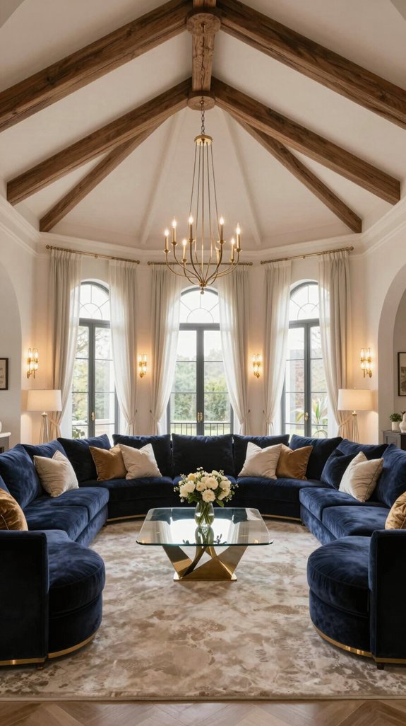 17 Luxury Ceiling Design Ideas for Living Rooms 2 vaulted ceilings enhance luxury