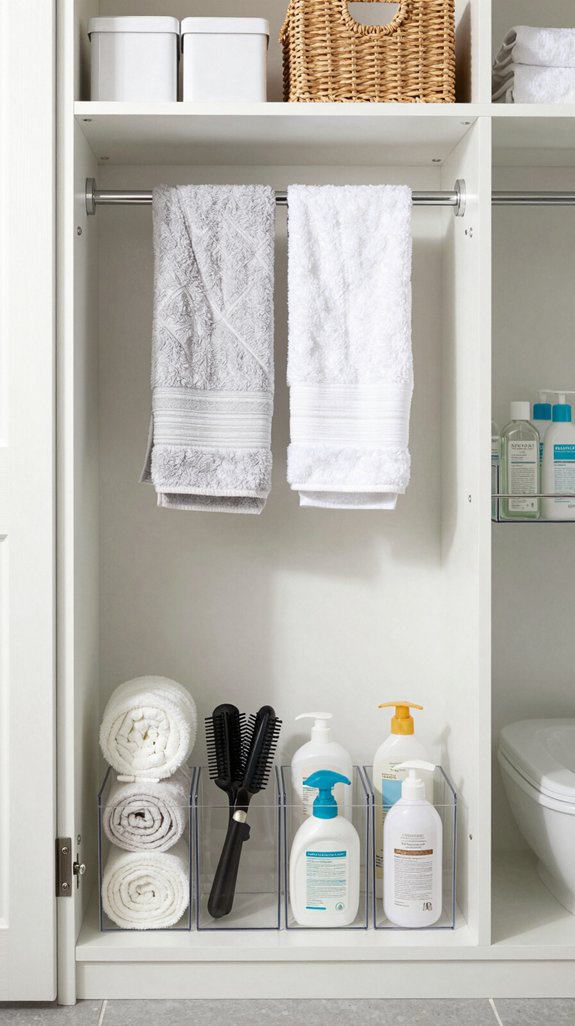 versatile bathroom storage solution