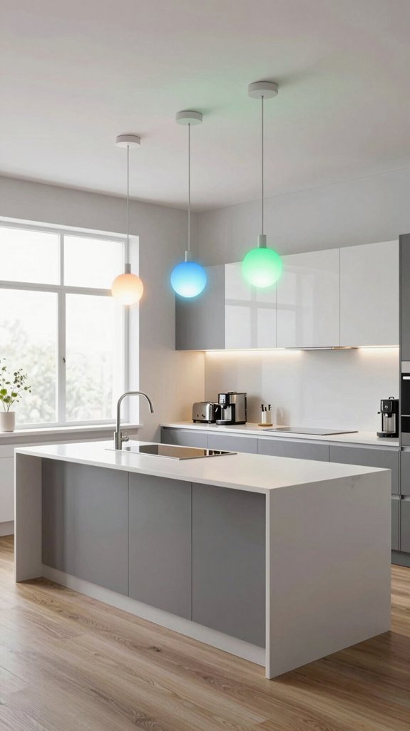 versatile color changing kitchen leds