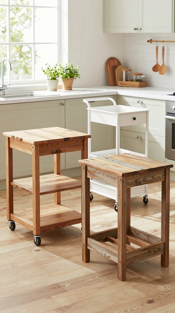 versatile movable kitchen carts