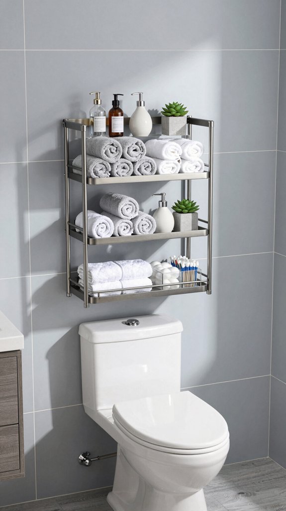 26 Tiny Bathroom Storage Ideas That Save Every Inch 12 vertical bathroom storage solutions