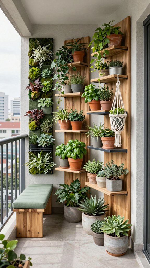 13 Apartment Balcony Garden Ideas for Urban Green Living 2 vertical gardening space optimization