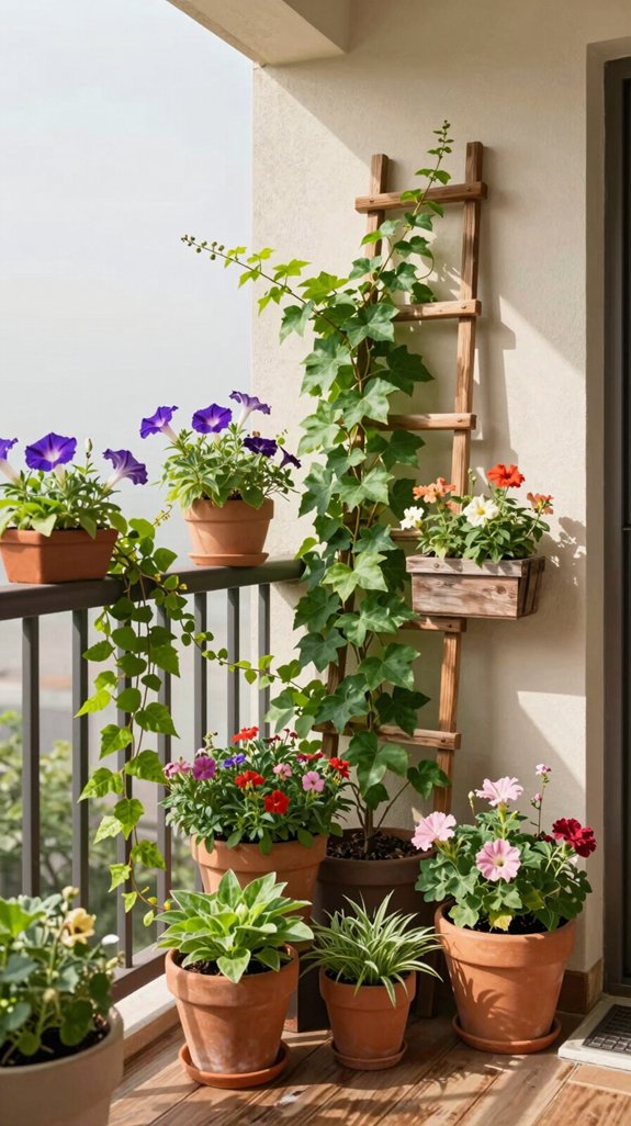 vertical gardening with trellises