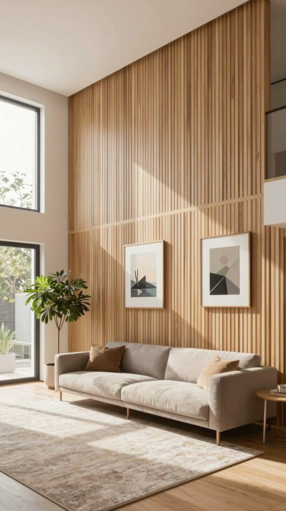 22 Wall Decor Design Ideas for Living Rooms 10 vertical slat walls elevate design