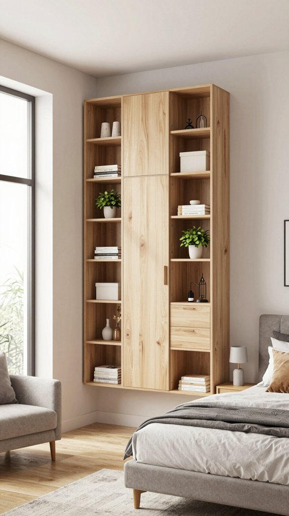 13 Cupboard Ideas for the Bedroom to Maximize Storage 3 vertical space storage solutions