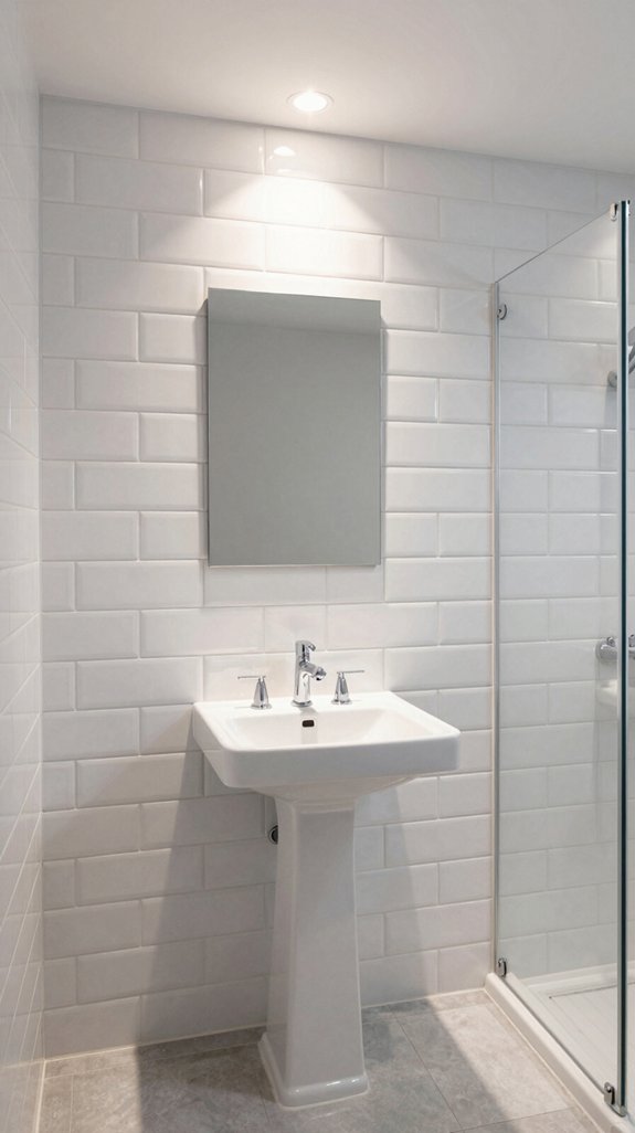 24 Bathroom Tiles Ideas for Stunning Floors and Walls 12 vertical subway tile installation