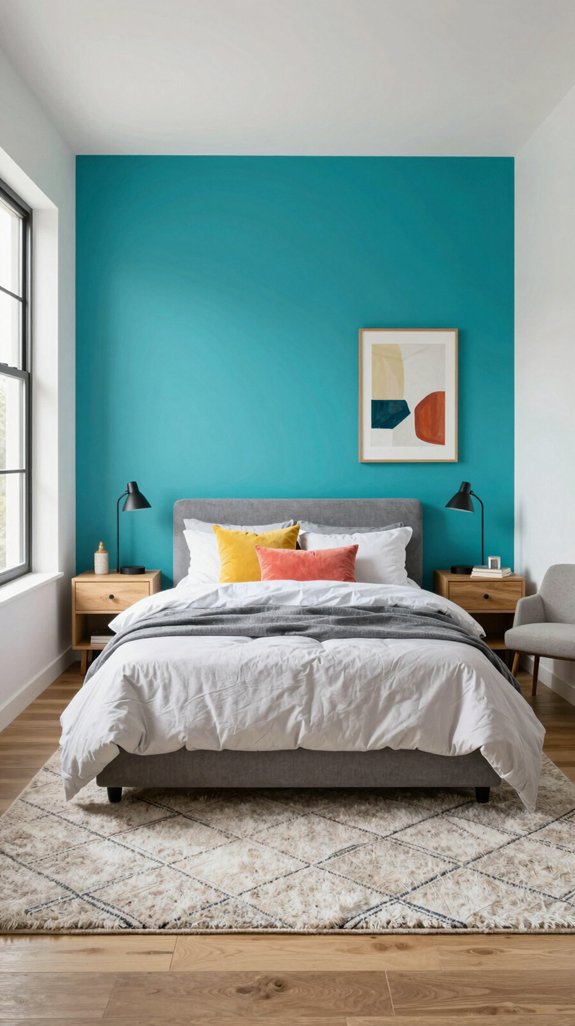 vibrant accent wall transformation