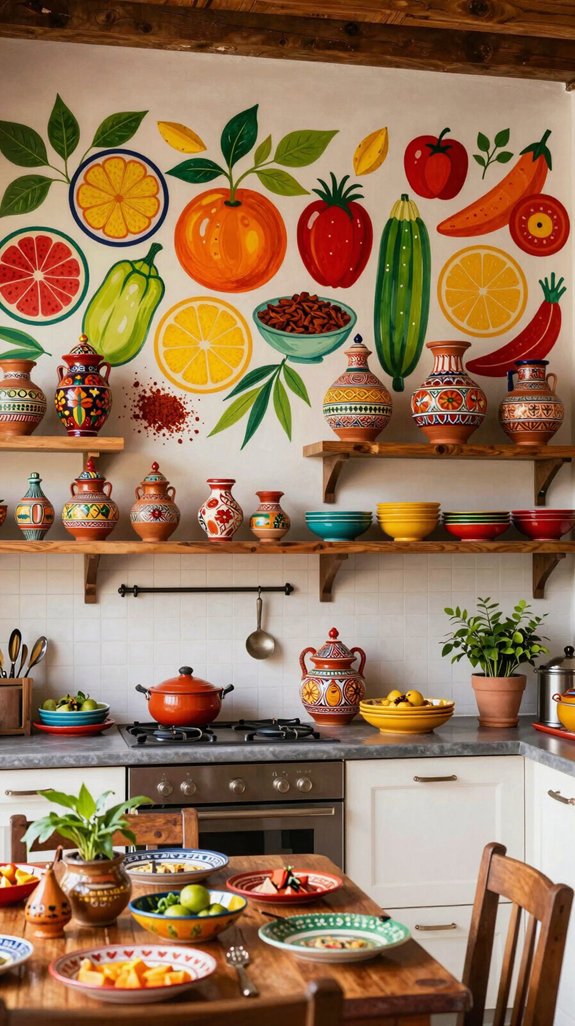vibrant artwork transforms kitchens