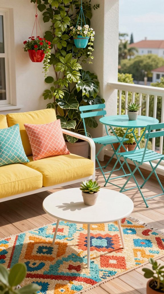 vibrant balcony color inspirations