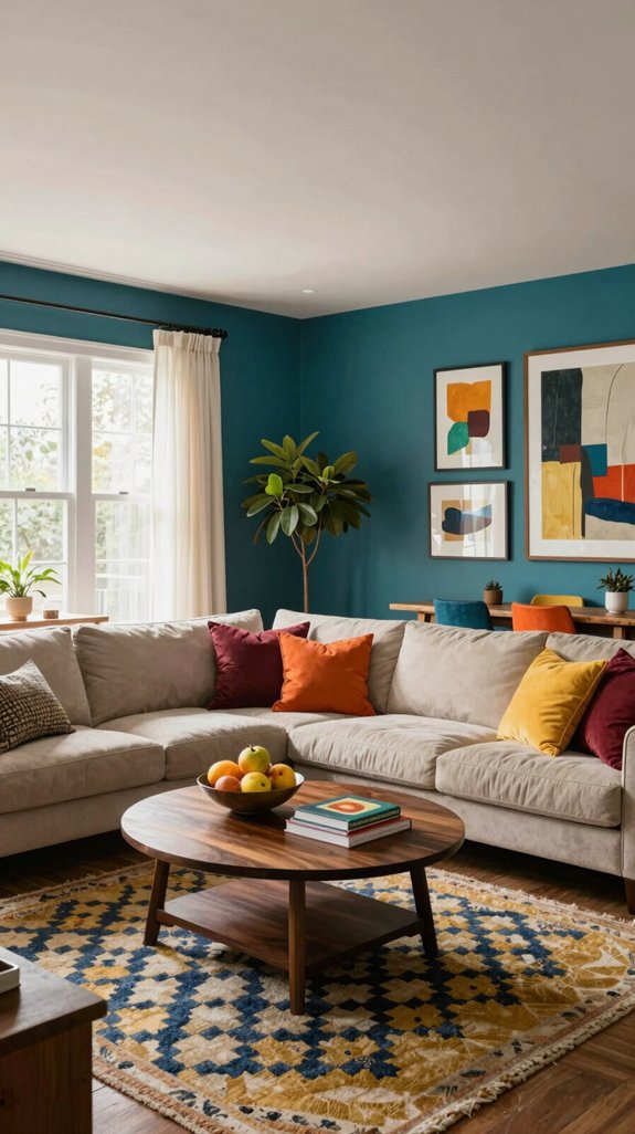 17 American Living Room Design Ideas for Comfortable Homes 7 vibrant colors energize spaces