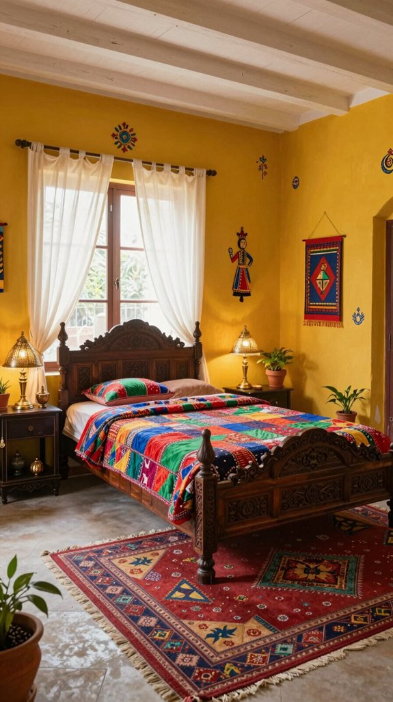 12 Indian Bedroom Decor Ideas With Cultural Charm 2 vibrant indian bedroom hues