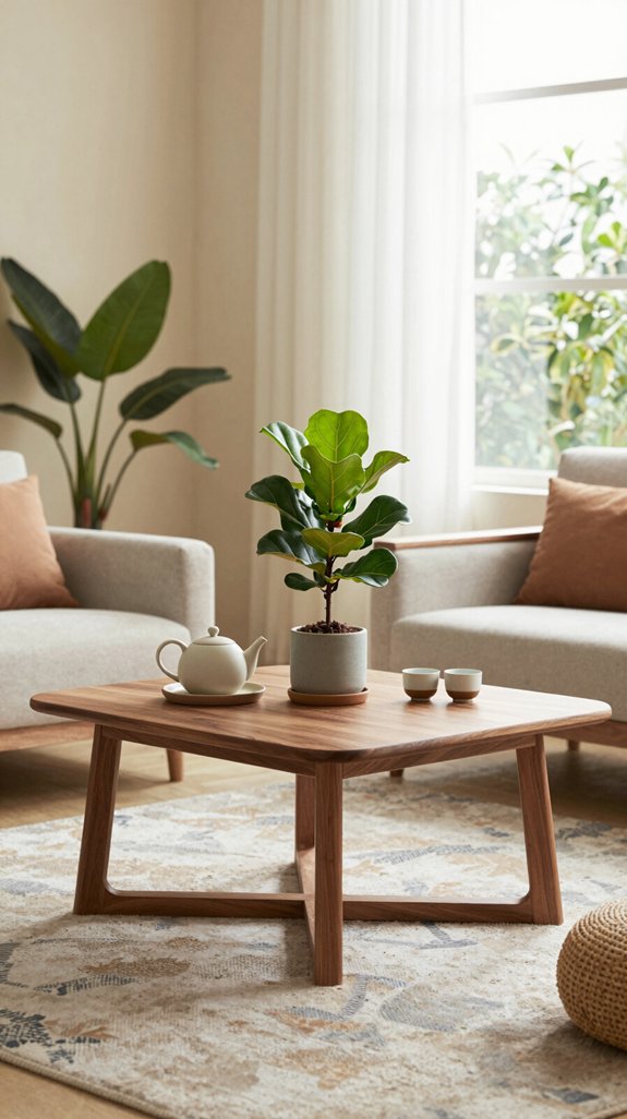 13 Tea Table Design Ideas for Living Rooms 5 vibrant indoor plant decor