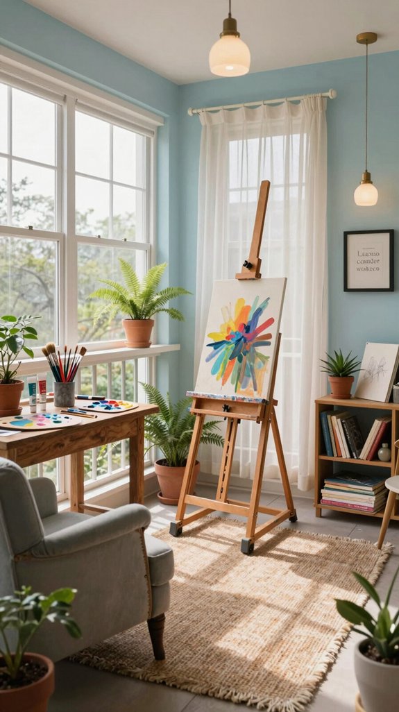 vibrant inspiring artist studio
