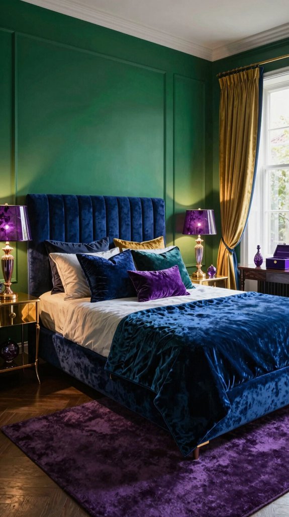 vibrant jewel tones retreat