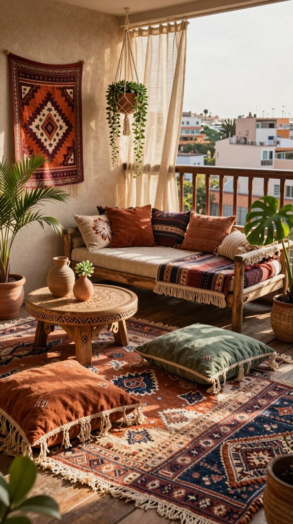 vibrant layered textile retreat