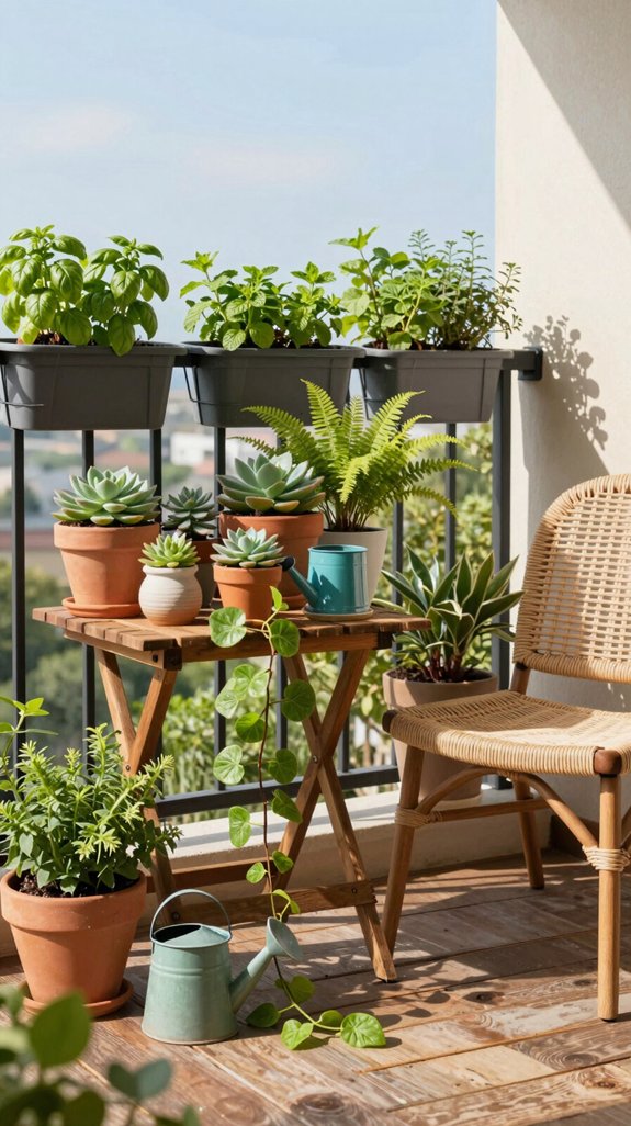 vibrant mini indoor garden