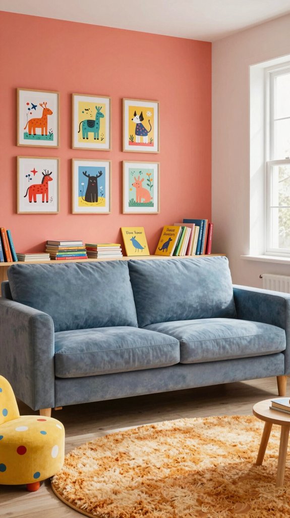 vibrant themed reading nooks