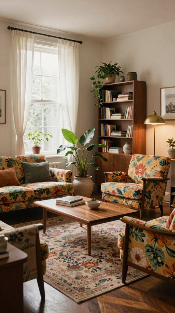 vintage furnishings enhance interiors
