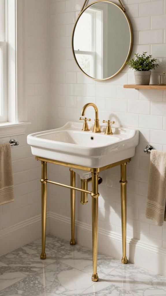 21 Bathroom Sink Ideas That Combine Style and Function 5 vintage inspired modern console sinks