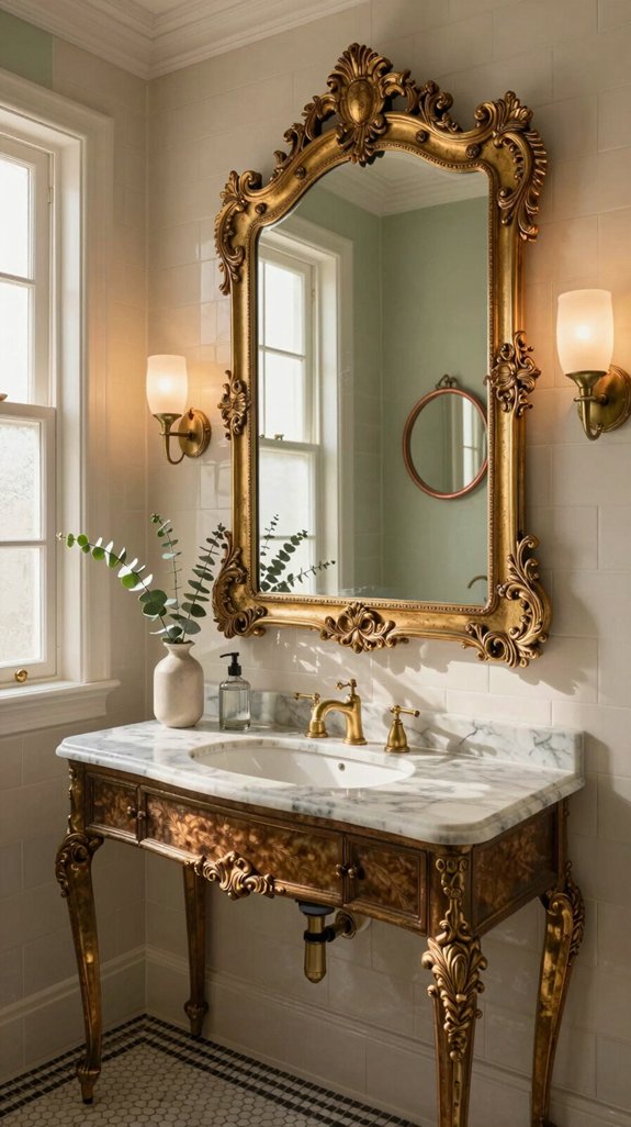 25 Bathroom Accessories Ideas That Elevate Your Decor 24 vintage mirrors enhance bathrooms