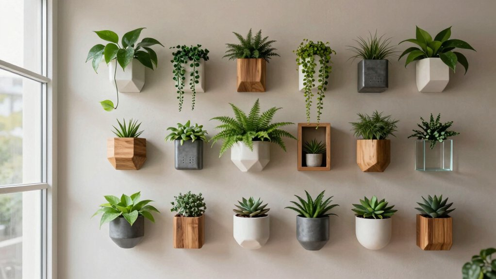 wall mounted planters variety