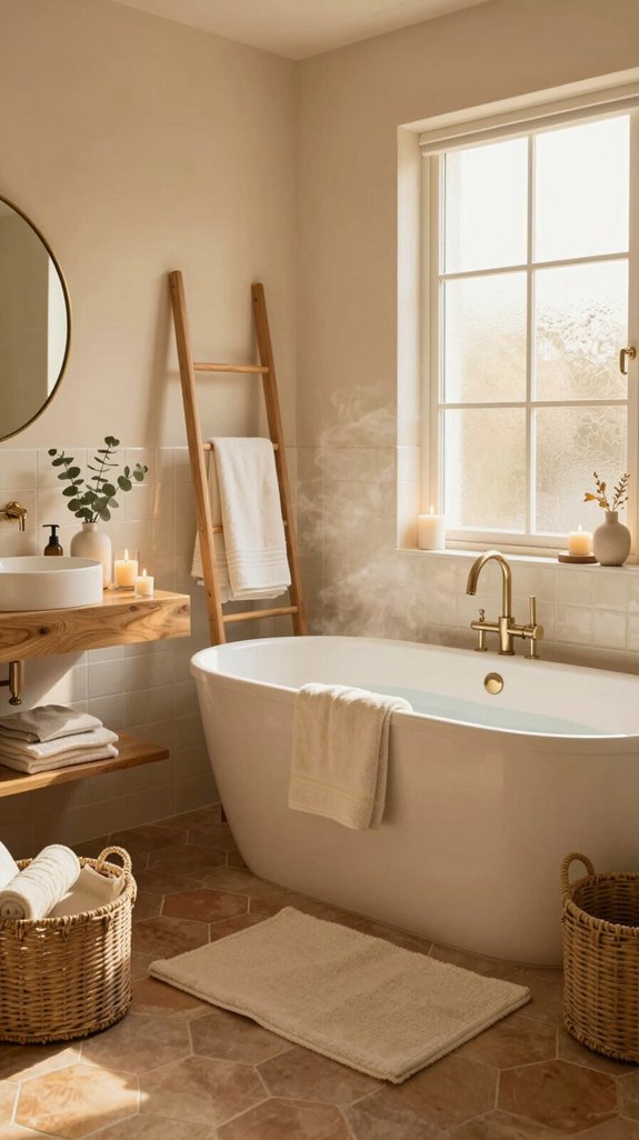 warm and inviting bathrooms