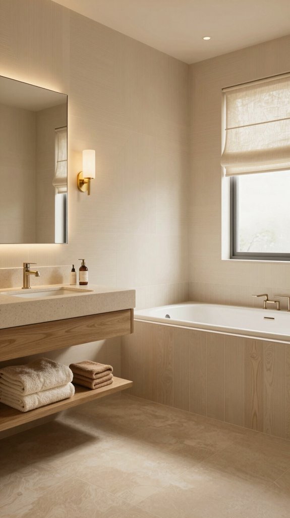 20 Neutral Bathroom Ideas That Feel Warm and Inviting 19 warm beige bathroom aesthetics