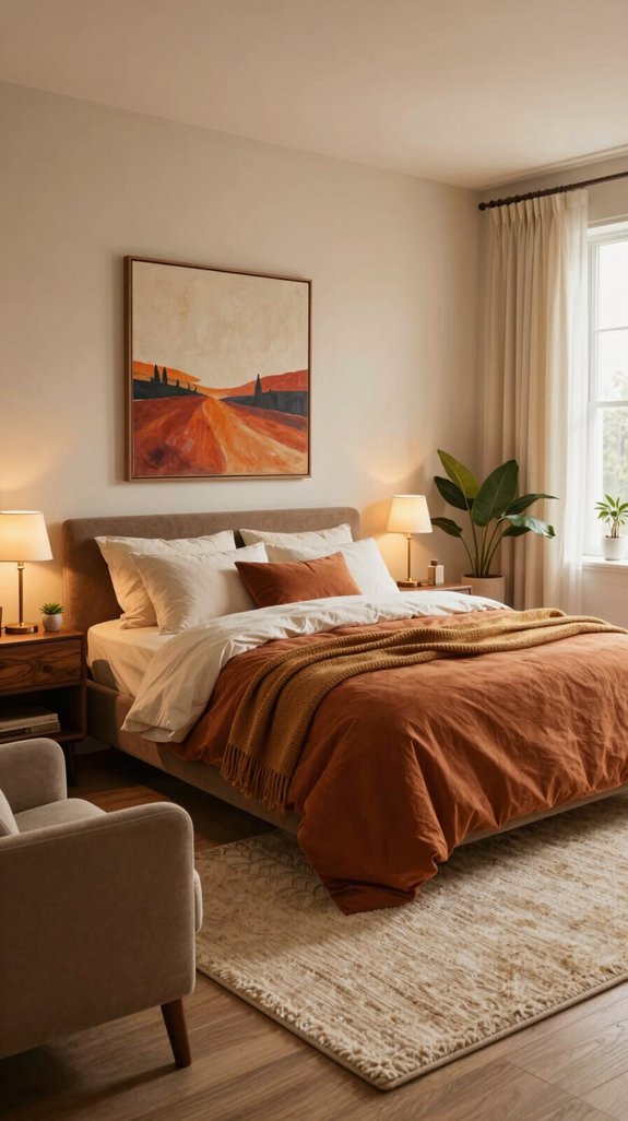 warm cozy bedroom ambiance