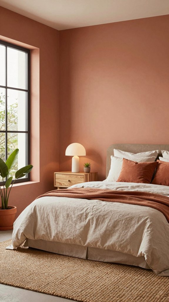 warm earthy terracotta tones