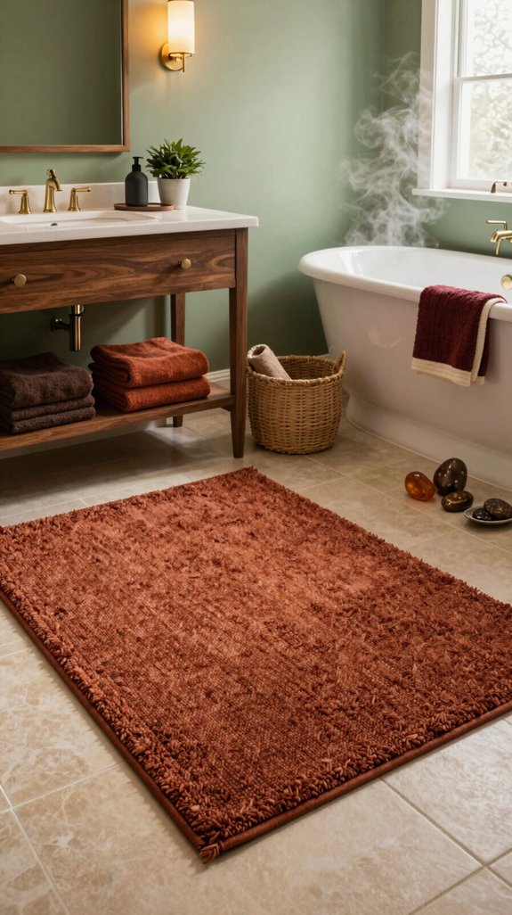 17 Bathroom Rug Ideas That Add Texture and Warmth 12 warm jewel tone transformations