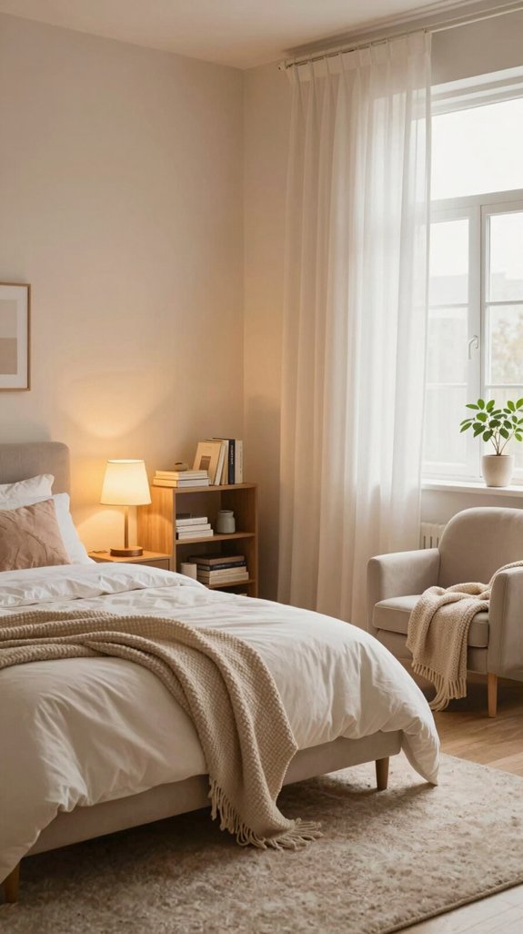 warm lighting for coziness