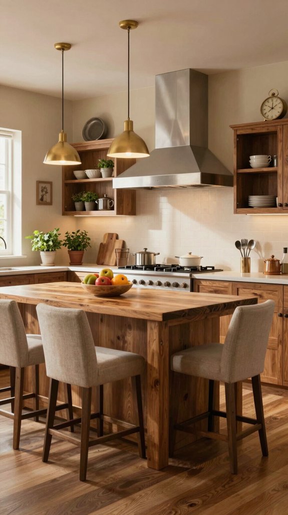14 Chimney Kitchen Ideas for a Stylish Upgrade 10 warm lighting for kitchens