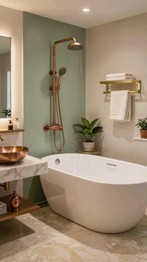 warm metallic finishes elegance