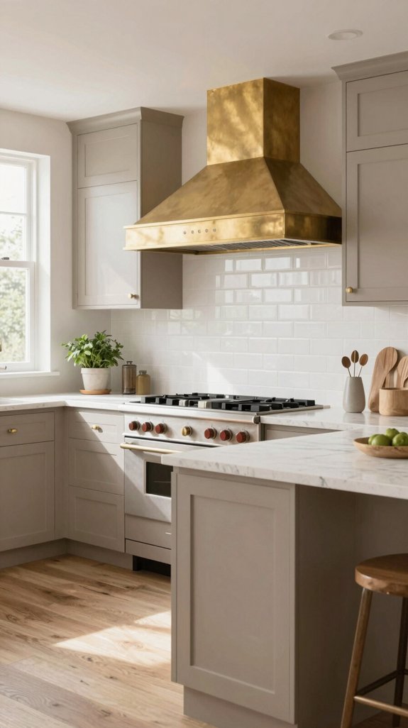 warm neutral kitchen aesthetics