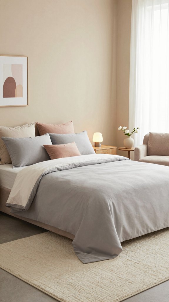warm neutral soft furnishings