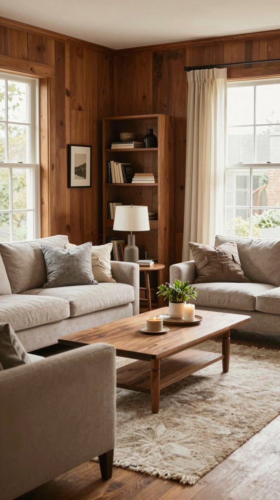 warm wood creates coziness