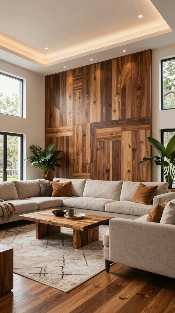 warm wooden panel aesthetics