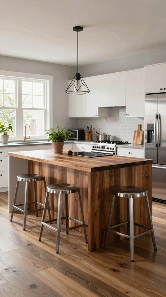 25 Modern Kitchen Ideas for a Sleek Contemporary Look 19 warmth through rich wood