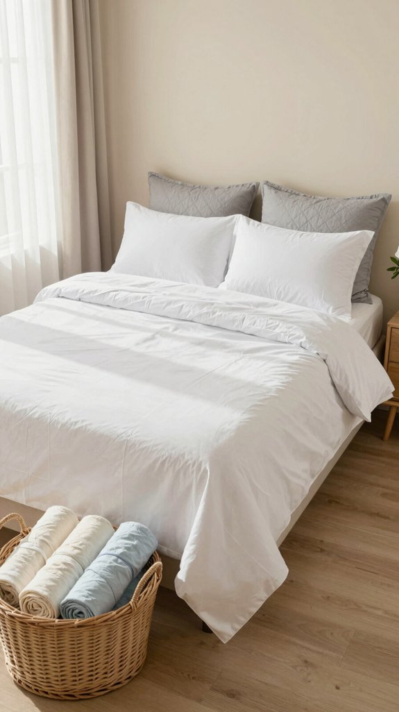 wash bedding weekly for hygiene