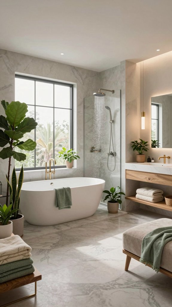 wellness focused bathroom expansion