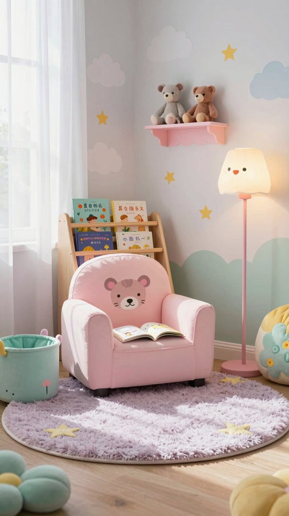 whimsical cozy reading nook