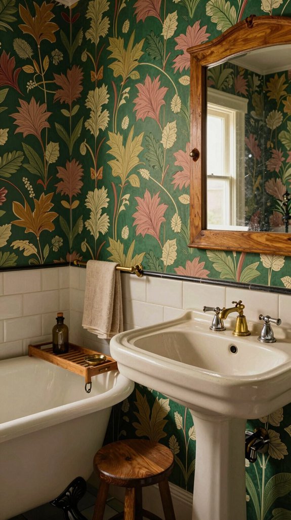 20 Vintage Bathroom Ideas With Timeless Appeal 13 william morris bathroom designs