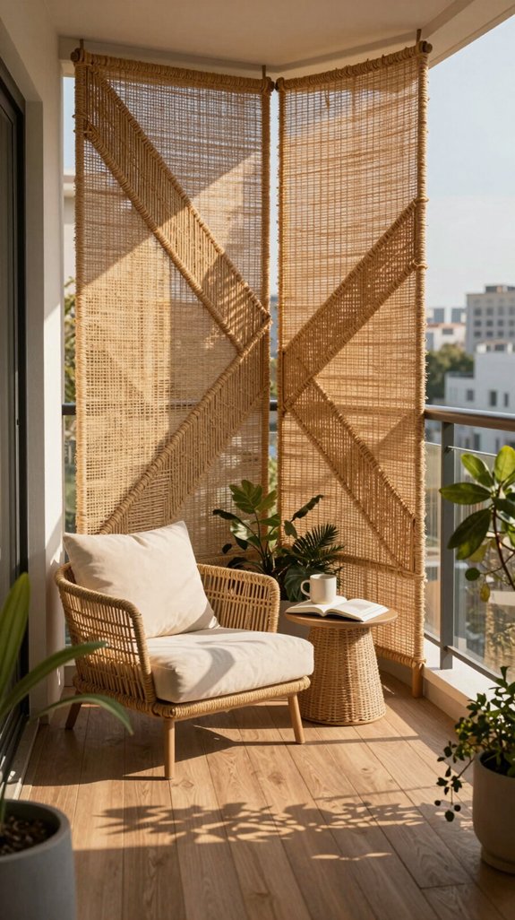 woven materials enhance privacy