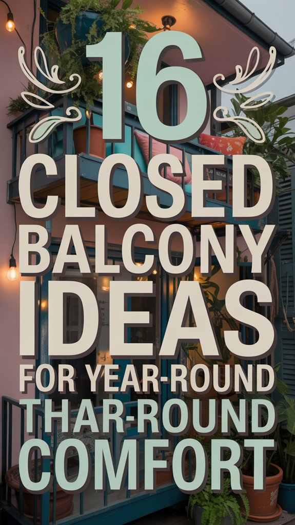 year round closed balcony comfort