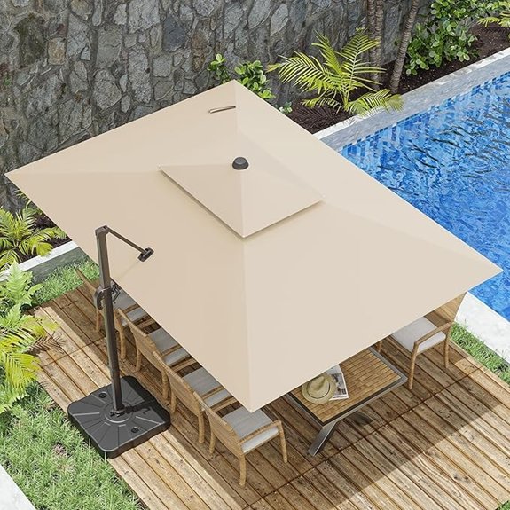 10x13ft rotating umbrella